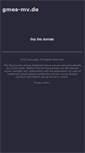 Mobile Screenshot of gmes-mv.de